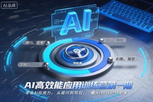 AI高效能应用训练营第一期，学会AI应用力，从提问到驾驭，做AI时代的领航者